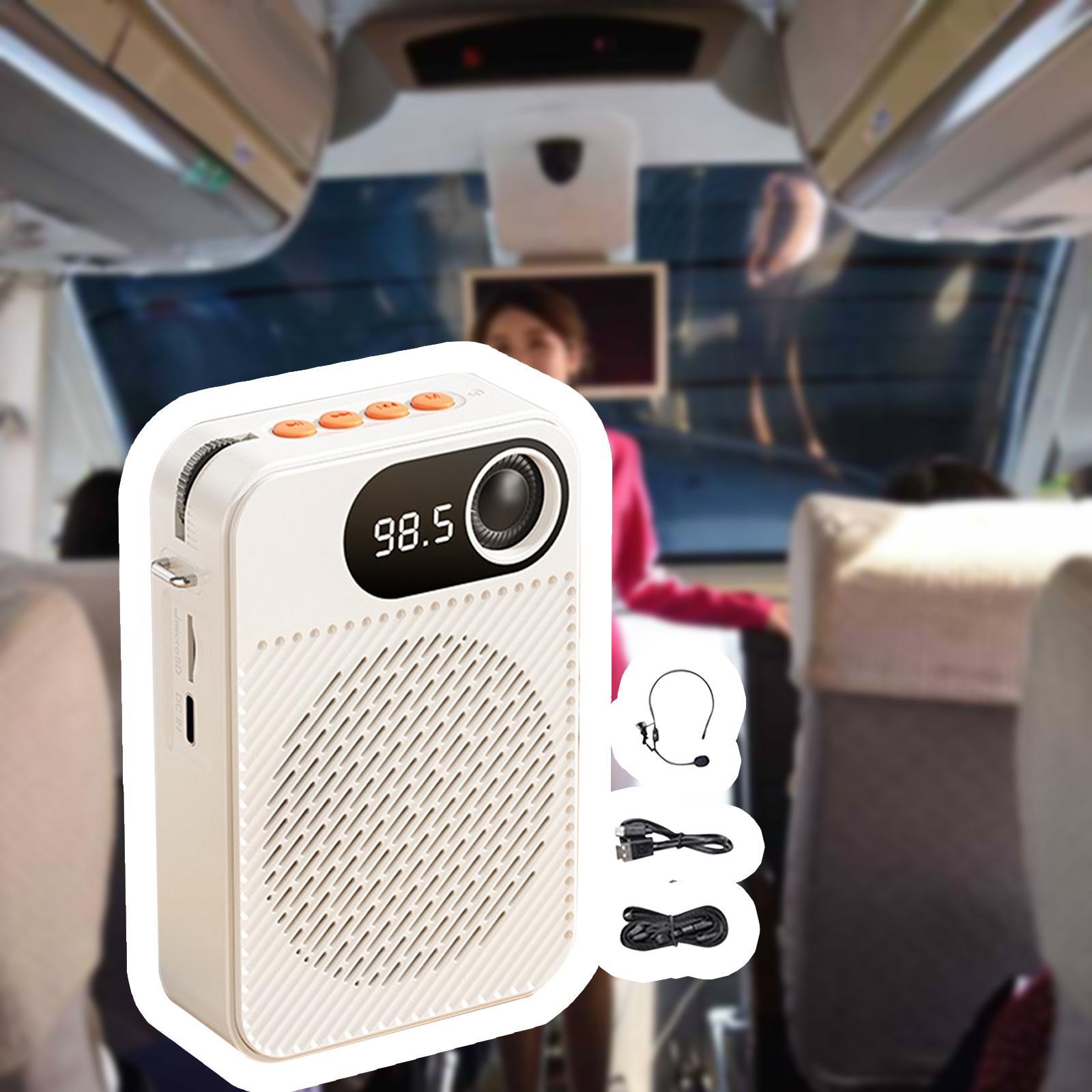 Voice Amplifier Personal Voice Amplifier Portable Speaker Mic Portable Voice Amplifier for Teachers Training Presentation Tour Guide