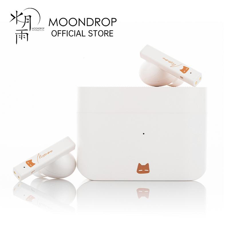 Tai nghe không dây thực sự MoonDrop NEKOCAKE TWS IEMs Hỗ trợ ANC A2DP/AVRCP/HFP/HSP/SBC/AAC Tai nghe khử tiếng ồn chủ động Màu sắc: Đen kèm hộp đựng