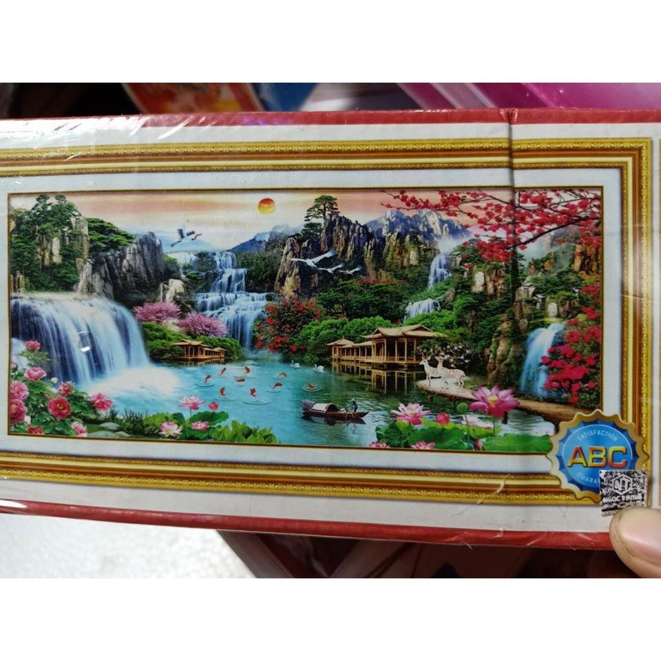 FreeShip từ 250K-Tranh đính đá cao cấp Tài Lộc Quy Tụ Y8272- cm