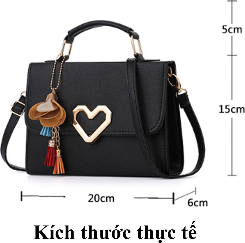 Túi xách tay nữ Thời Trang dự tiệc, Khóa tim cao cấp