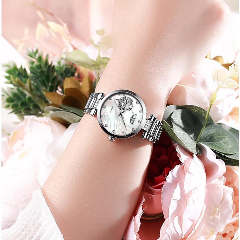 Đồng hồ nữ chính hãng KASSAW K981-3 Chống Nước ,chống xước ,kính sapphire, bảo hành 24 tháng Thời Trang Cho Nữ thiết kế đơn giản trẻ trung và sang trọng
