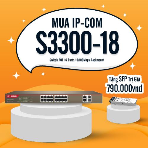 Switch POE 16 Ports 10/100Mbps Rackmount IP-COM S3300-18-PWR-M - Hàng Chính Hãng