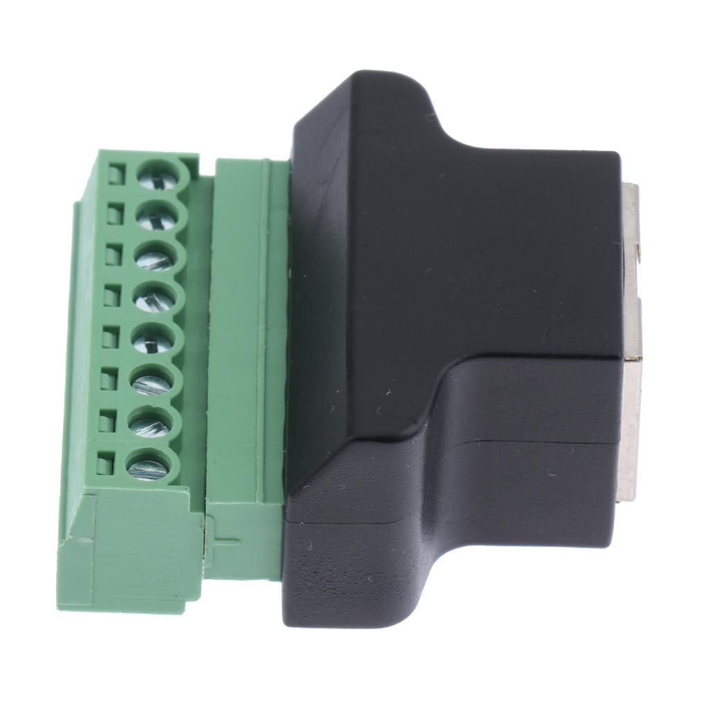 Premium   Female to 8 Pin Screw Terminal Connector Adapter