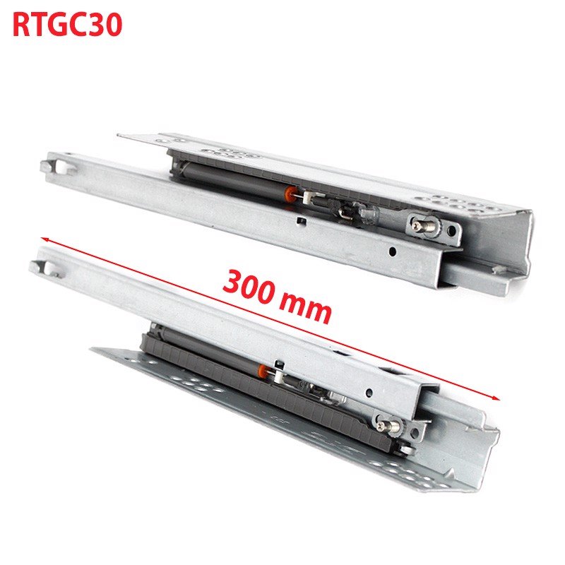 Ray Trượt Giảm Chấn DTC Dùng Cho Ngăn Kéo Tủ Gỗ, Tủ Bếp Cần Trượt Êm, Độ Bền Cao Và Chịu Được Tải Trọng Vừa