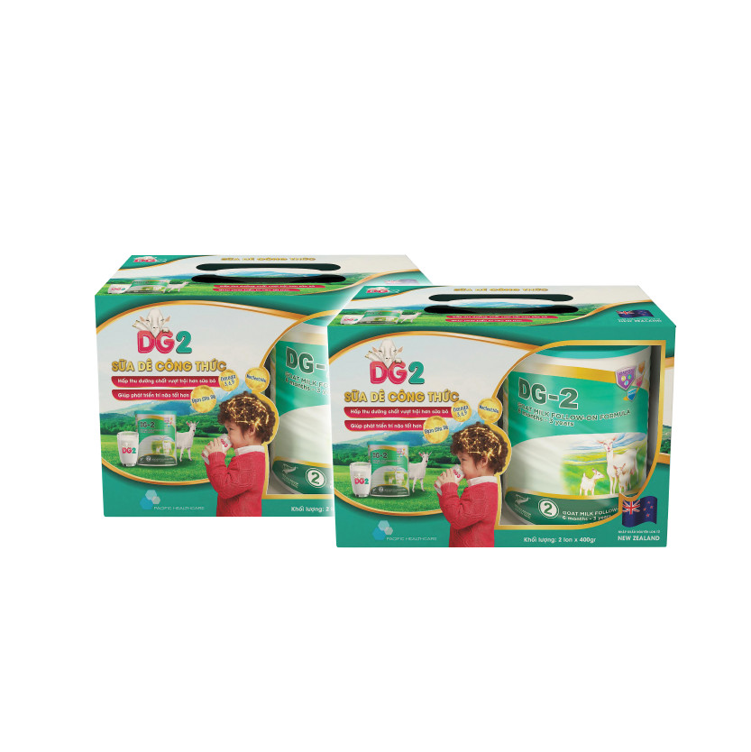 [Tặng 1 lon DG-2 400gr] Combo 03 lon Sữa Dê DG-2 400g