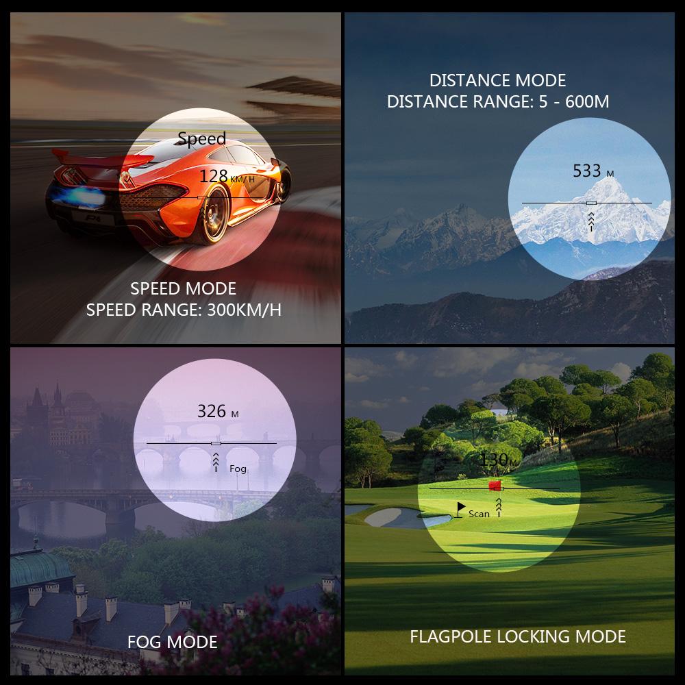 500M/600M/900M Golf Rangefinder Distance Meter Speed Tester Range Finder Digital Hunting Measurement Monocular Telescope