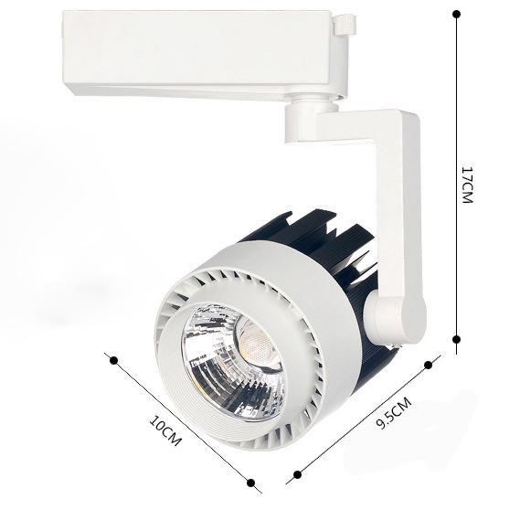 Combo 3 đèn rọi ray 20W + 1 ray 1 mét vỏ trắng WHITE loại chuẩn