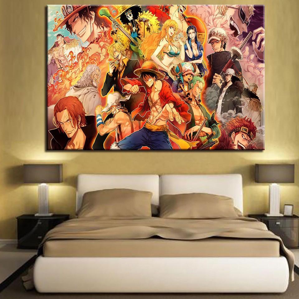 Thảm Treo Tường Hình Anime One Piece trang trí decor phòng NR
