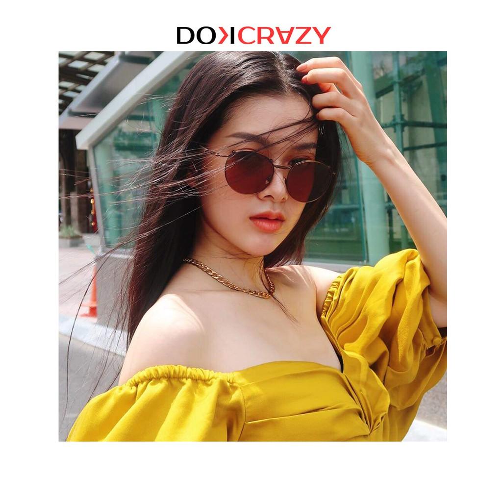 Kính mát ngầu chất GUSTAS DOKCRAZY dáng phi công mắt râm phân cực thời trang nam nữ chống UV, bụi, đi biển, đêm, đường