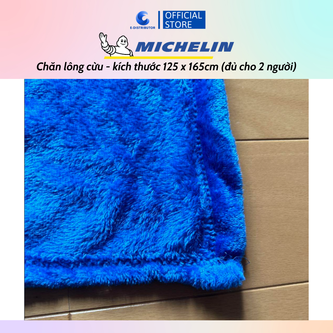 Chăn, mền lông cừu Michelin dành cho ô tô, văn phòng (125 x 165cm) - Hàng chính hãng