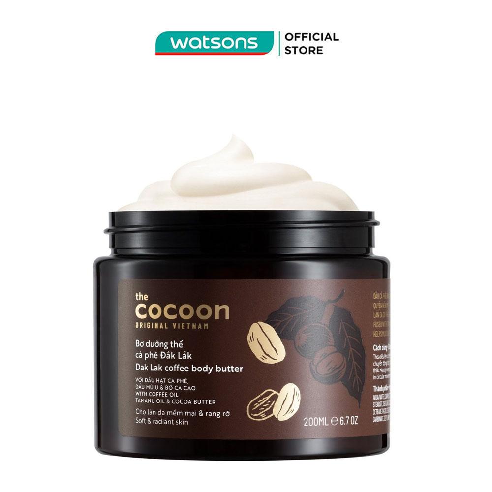 Bơ Dưỡng Thể Cocoon Dak Lak Coffee Body Butter Từ Cà Phê Đắk Lắk 200ml