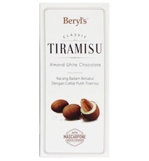 Sô cô la Beryl's Tiramisu Almond White Chocolate 180g