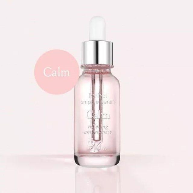 Tinh Chất Cô Đặc Giảm mụn, Làm Dịu Da 9 Wishes Calm Ampule Relieving Anti-Redness Serum 25ml