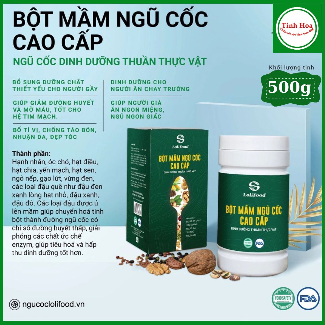 Bột Mầm Ngũ Cốc Cao Cấp LoliFood Giúp Ăn Khỏe, Ngủ Ngon