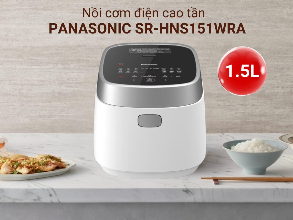 Nồi cơm cao tần Panasonic 1.5 lít SR-HNS151WRA - Hàng Chính Hãng