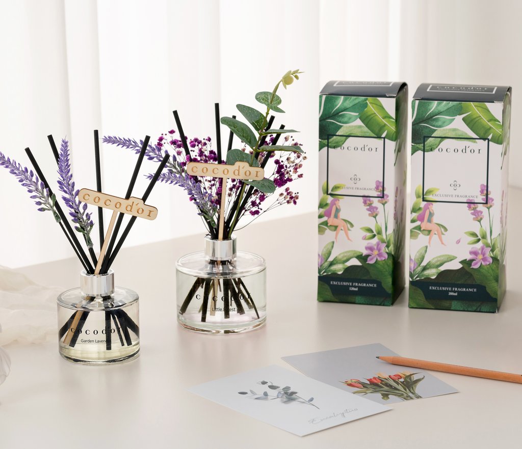 Tinh dầu tán hương cao cấp COCOD'OR  Garden lavender diffuser 200ml(6.7oz) nhập khẩu chính thức từ Hàn Quốc