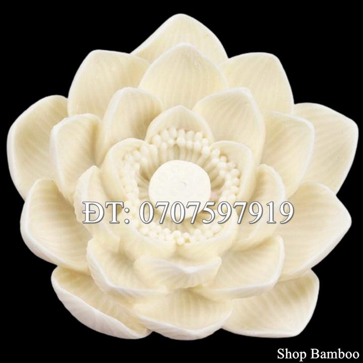 Khuôn silicon làm rau câu hoa sen đại đóa - Loại 11 cm - Mã số Q 1725