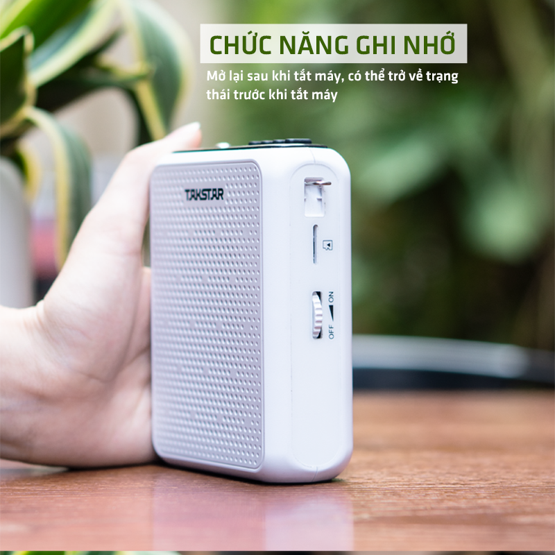 Máy trợ giảng không dây UHF Takstar E300W (Tặng kèm củ sạc) - Hàng chính hãng