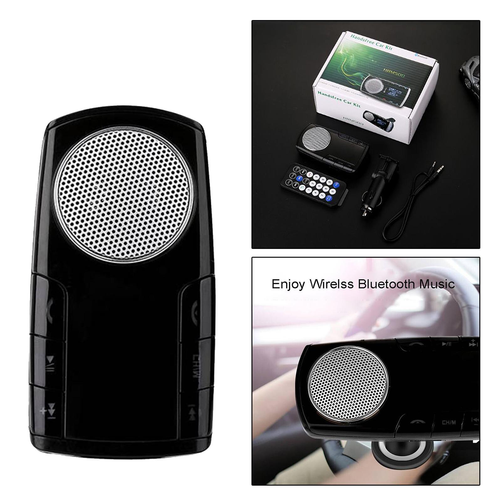 FM Transmitter Car Adapter MP3 Player Speaker with 1.4 '' Screen USB Port for Phone with Mic