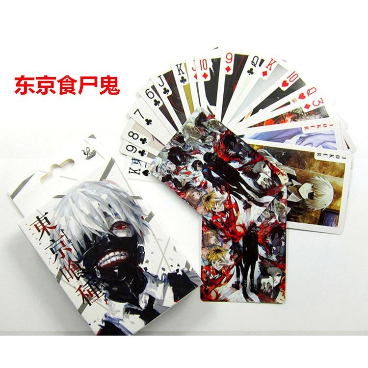 Bộ bài Tây anime tokyo ghoul,ngạ quỷ vùng tokyo nhật bản bộ tú poker 54 lá in hình manga dễ thương độc đáo