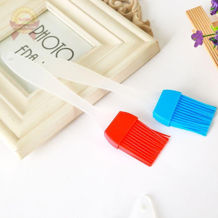 Chổi quét bánh Dụng cụ làm bánh nấu ăn silicon chịu nhiệt cán dài tiện lợi