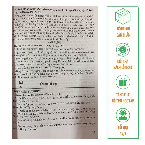 Sách - Hướng dẫn trả lời câu hỏi và bài tâp Lịch sử 6 (Chân trời sáng tạo)