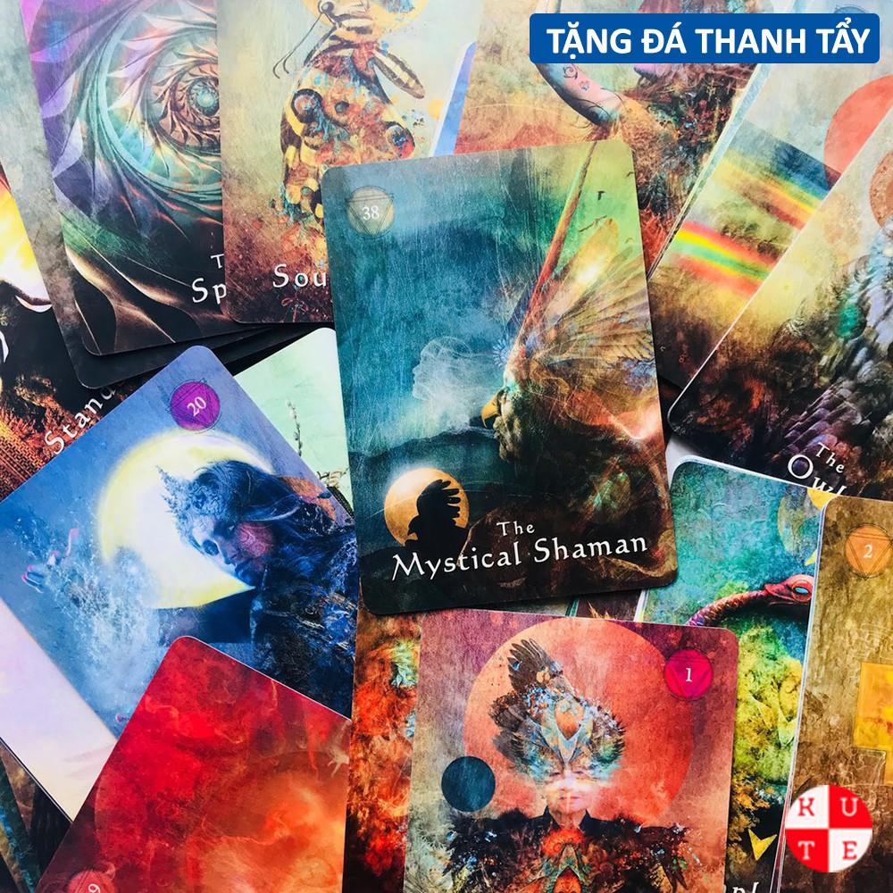 Bộ Bài Oracle Mystical Shaman 64 Lá Bài Tặng Đá Thanh Tẩy