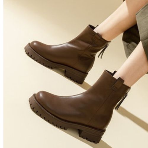 Boots Da Cao Cấp Đế Vuông Exull 12186013