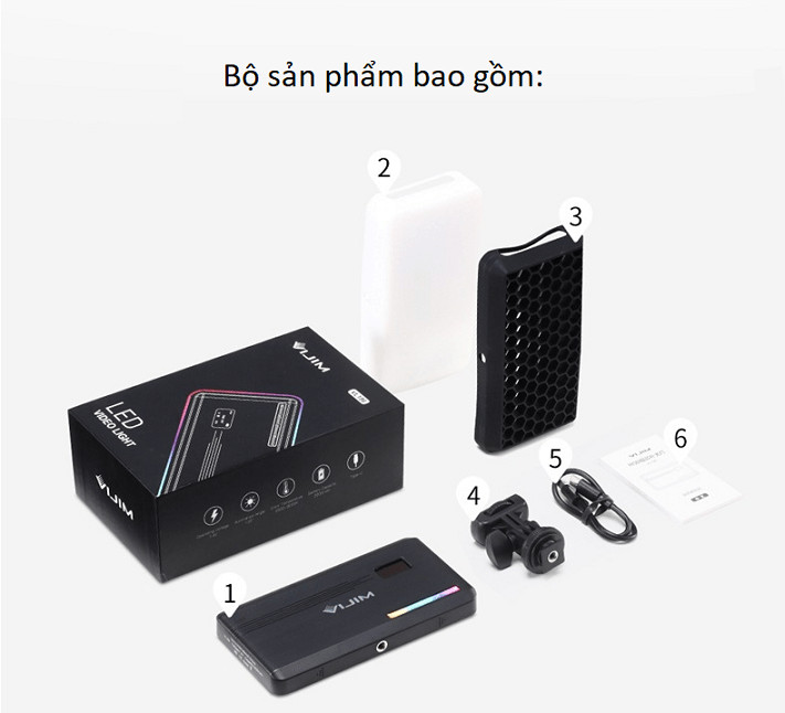 Đèn led video Ulanzi VIJIM VL196 RGB hàng chính hãng.