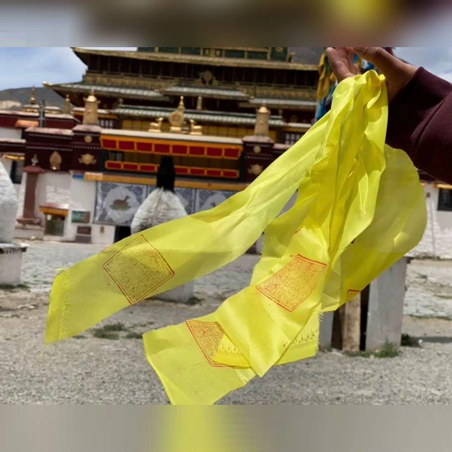 Khăn Ấn Hàng Ma Liên Hoa Sinh Tu Viện Samye Gompa Tây Tạng