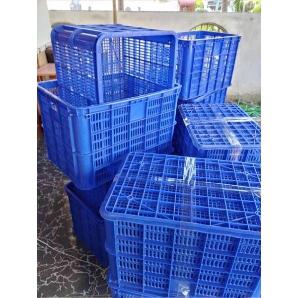 Rổ Nhựa Công Nghiệp - Sóng Nhựa 8 Tầng đựng hải sản đồ chợ nhà hàng Việt Nhật (61x42x36cm)