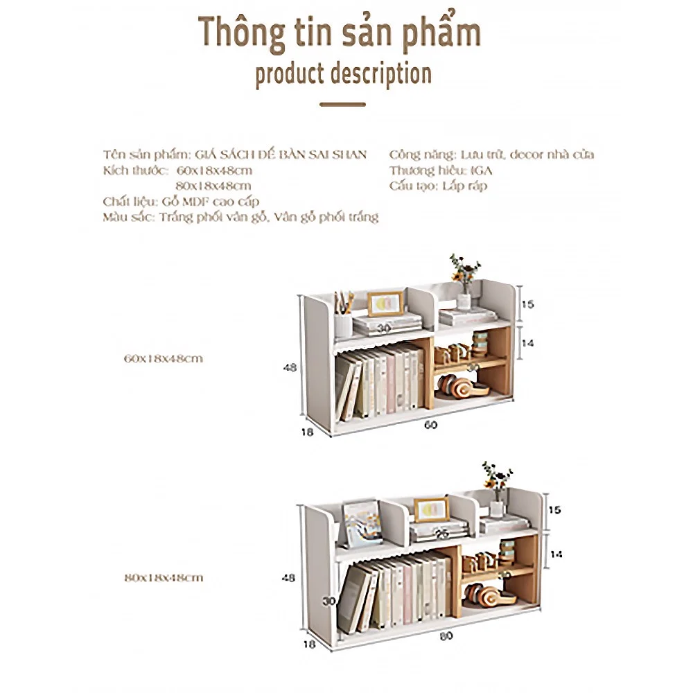 Kệ Sách Để Bàn SAI SHAN - GP157