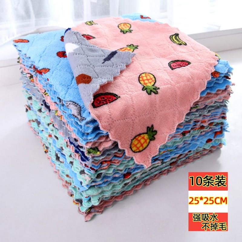 Combo 20 khăn lau size to hình vuông có họa tiết