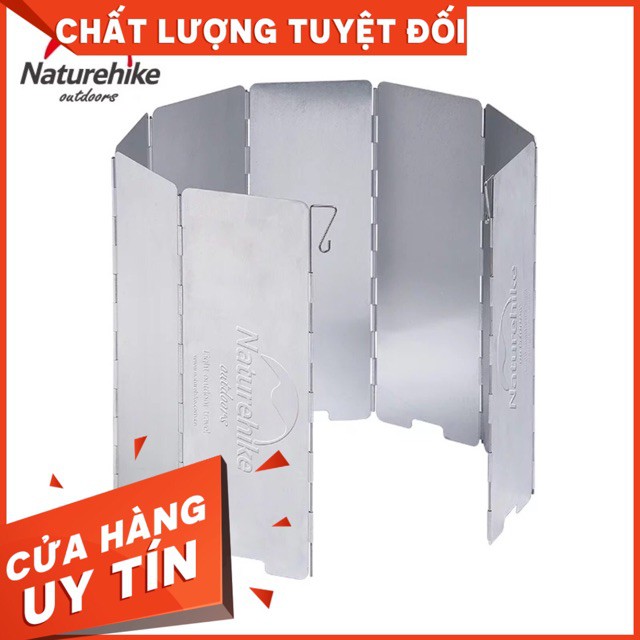 Đồ cắm trại Tấm chắn gió bếp Naturehike du lịch dã ngoại không gỉ sét xếp gấp gọn A125