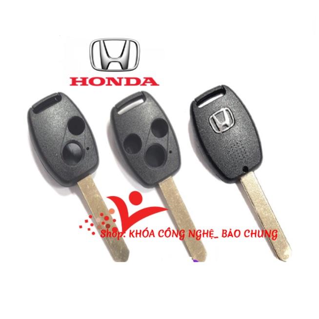 Vỏ chìa khóa thẳng và độ gập xe Honda Civic, Honda City, Honda Crv, Honda Accord hàng chuẩn đầy đủ logo