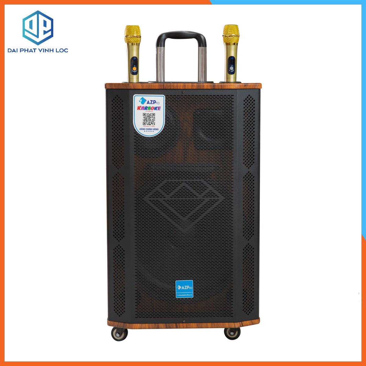 Loa Kéo Karaoke Công Suất Lớn 600W| Loa Kéo Giá Rẻ Azpro AZ-2506 Bas40 (3 ĐT)| Loa Kéo Bluetooth Đọc Được Usb USB/IF/FM/AUX | Loa Kéo Karaoke Cao Cấp AZPRO Tặng 2 Micro Chống Hú| Loa Kẹo Kéo Di Động