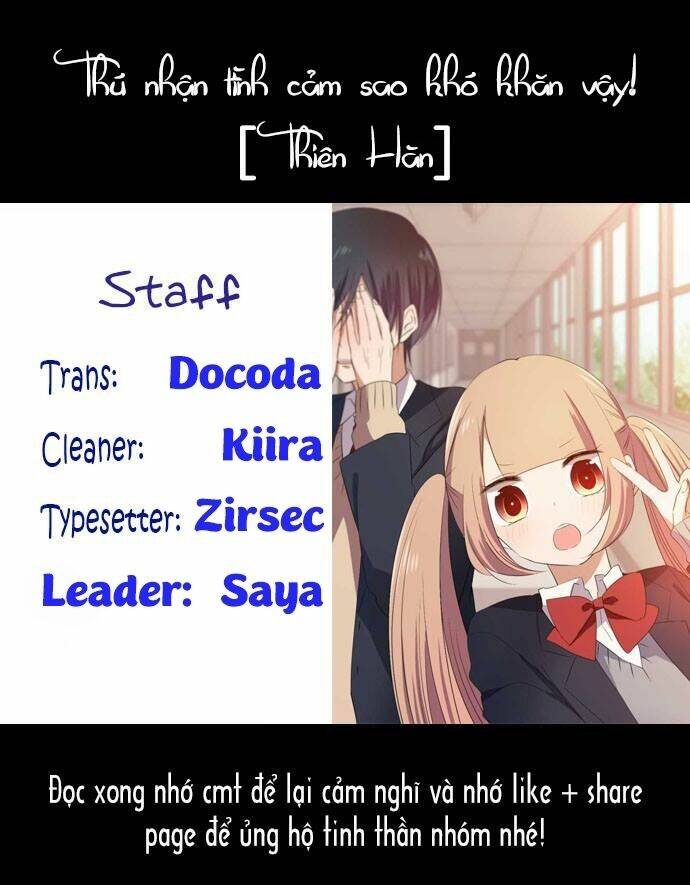 thú nhận tình cảm sao khó khăn vậy! chapter 9 1