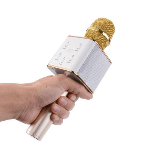 Micro Bluetooth Q7 Hát Karaoke Tặng Hộp Đựng Và Giá Đỡ Ring