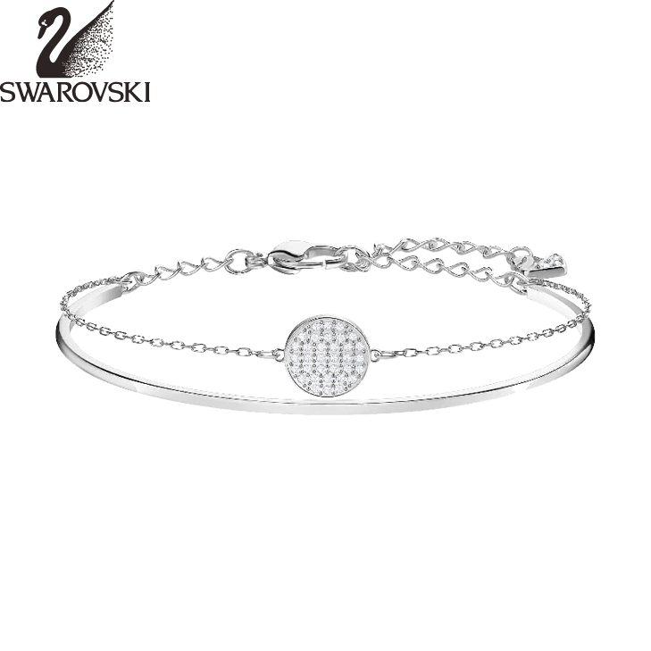 Vòng tay cao cấp Swarovski Ginger Bangle White lắc tay cho nữ