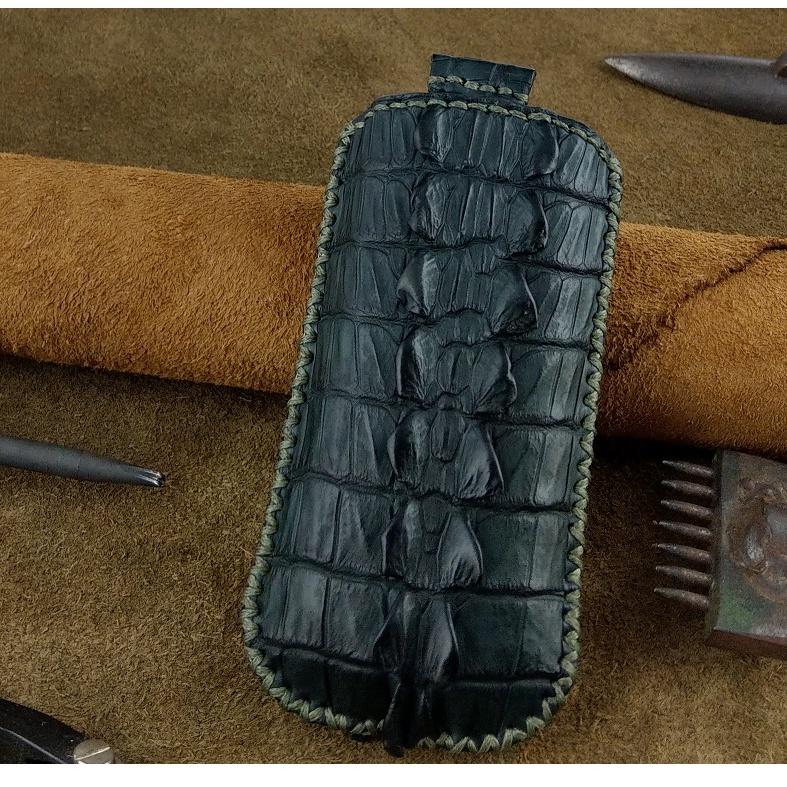 Bao da có dây rút cho Nokia 8800 handmade da cá sấu thật