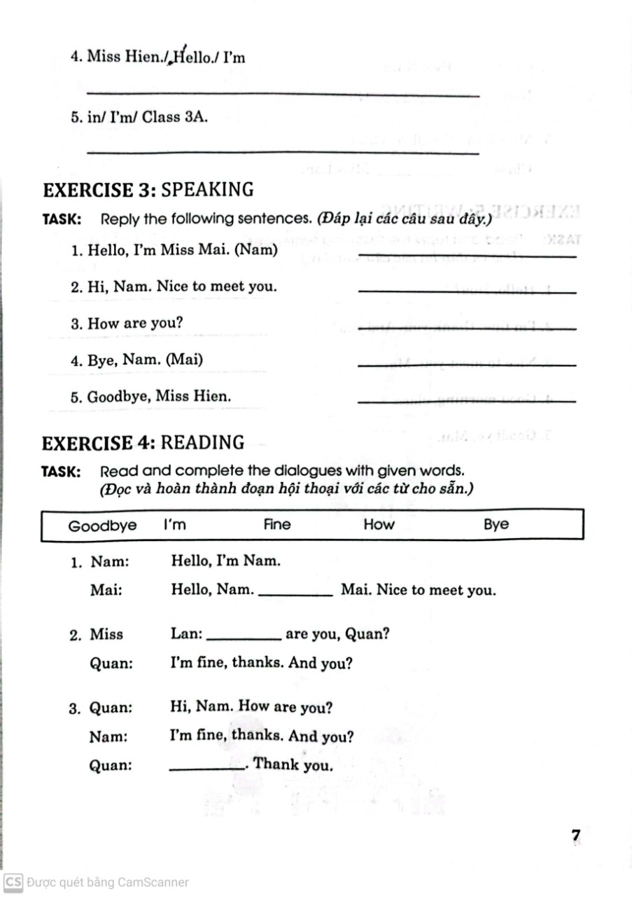 Vở Ôn Tập Hè Tiếng Anh 3