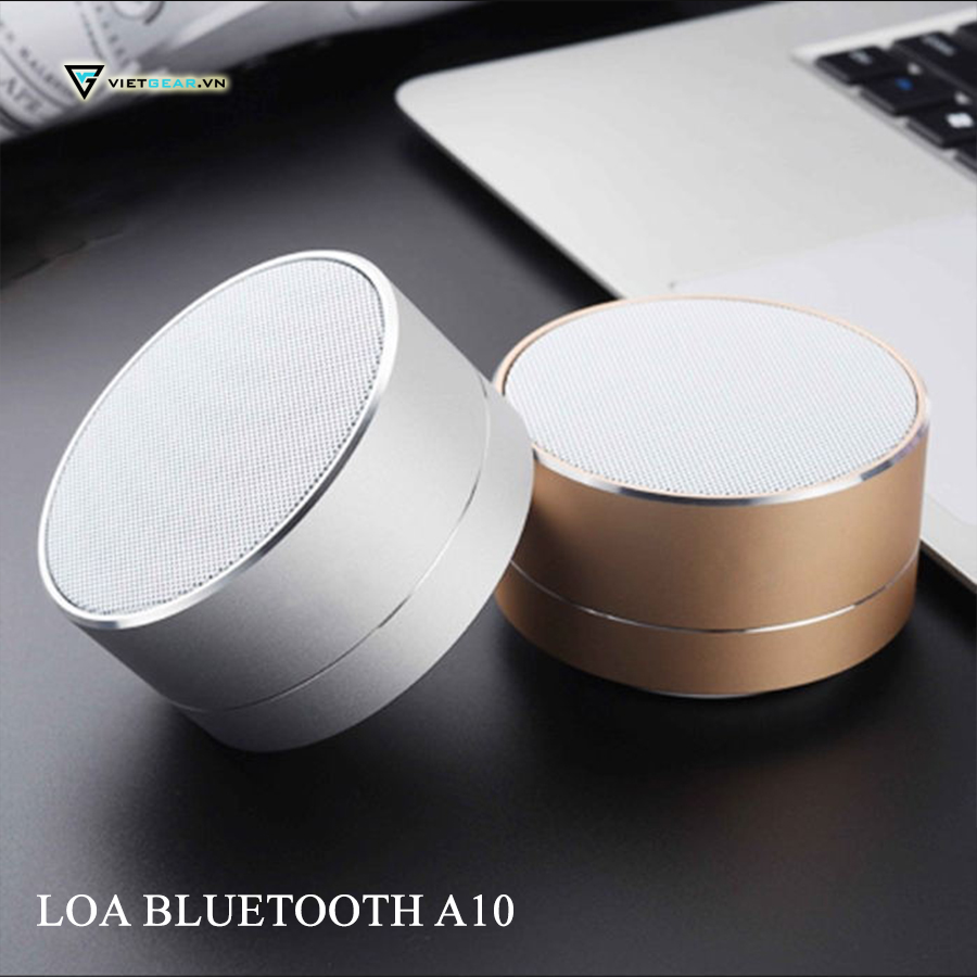 Loa Bluetooth A10 Mini Vỏ Nhôm Di Động Hỗ Trợ Thẻ Nhớ USB AUX (giao màu nẫu nhiên)