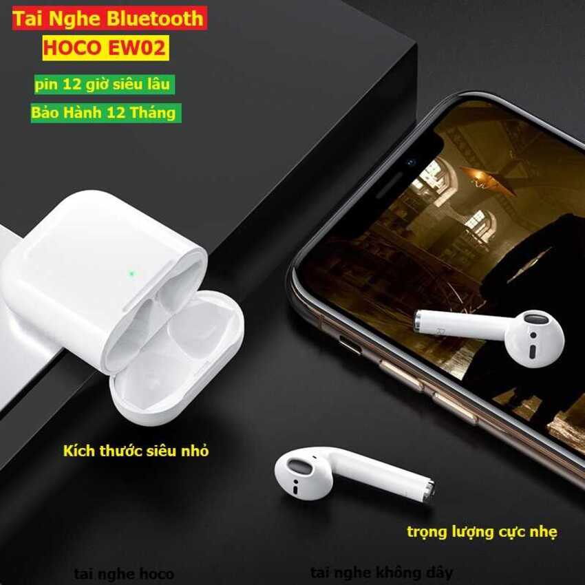 Tai Nghe Bluetooth cao cấp HC EW02 phiên bản mới nhất – Tai Nghe Pin Trâu lên đến 12 giờ – Tai Nghe Không Dây bảo hành 12 tháng