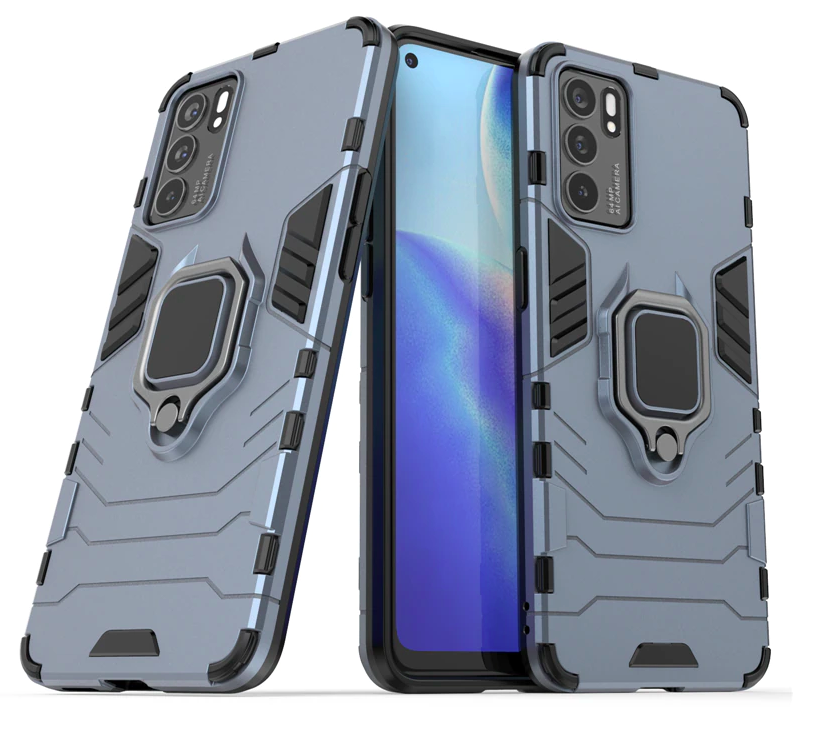 Ốp lưng dành cho OPPO Reno 6, Reno 6 Z, Reno 6 Pro iron man chống sốc kèm iring