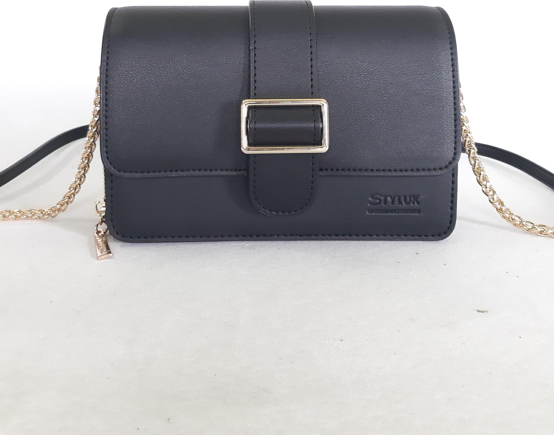 Túi xách nhỏ 2 ngăn khóa kéo CL-047BLK