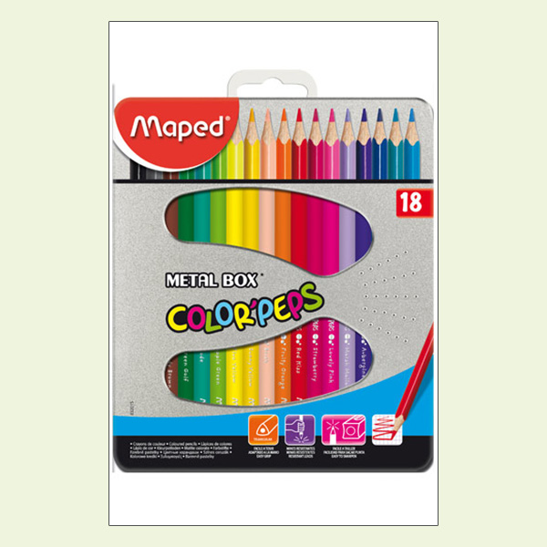 Chì 18 Màu Maped 832015 (Hộp Thiếc)