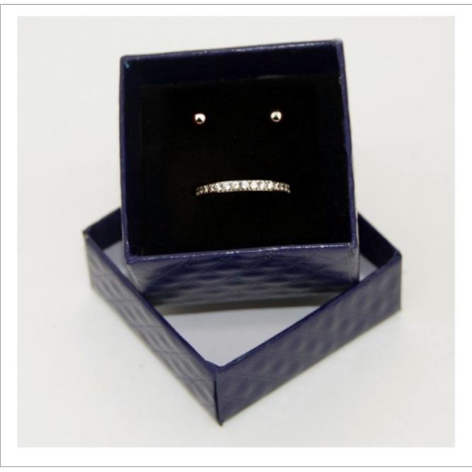 Hộp Kỹ thuật họa tiết khôi kim cương quà tặng đựng đồ trang sức nhẫn kẹo cưới trưng bày