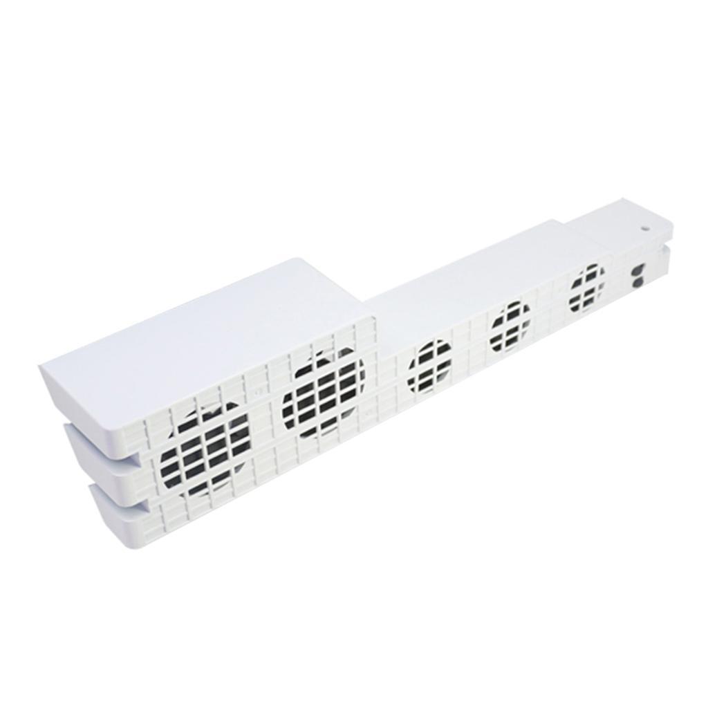 5 Fan Temperature Control Cooling Fan for Console White