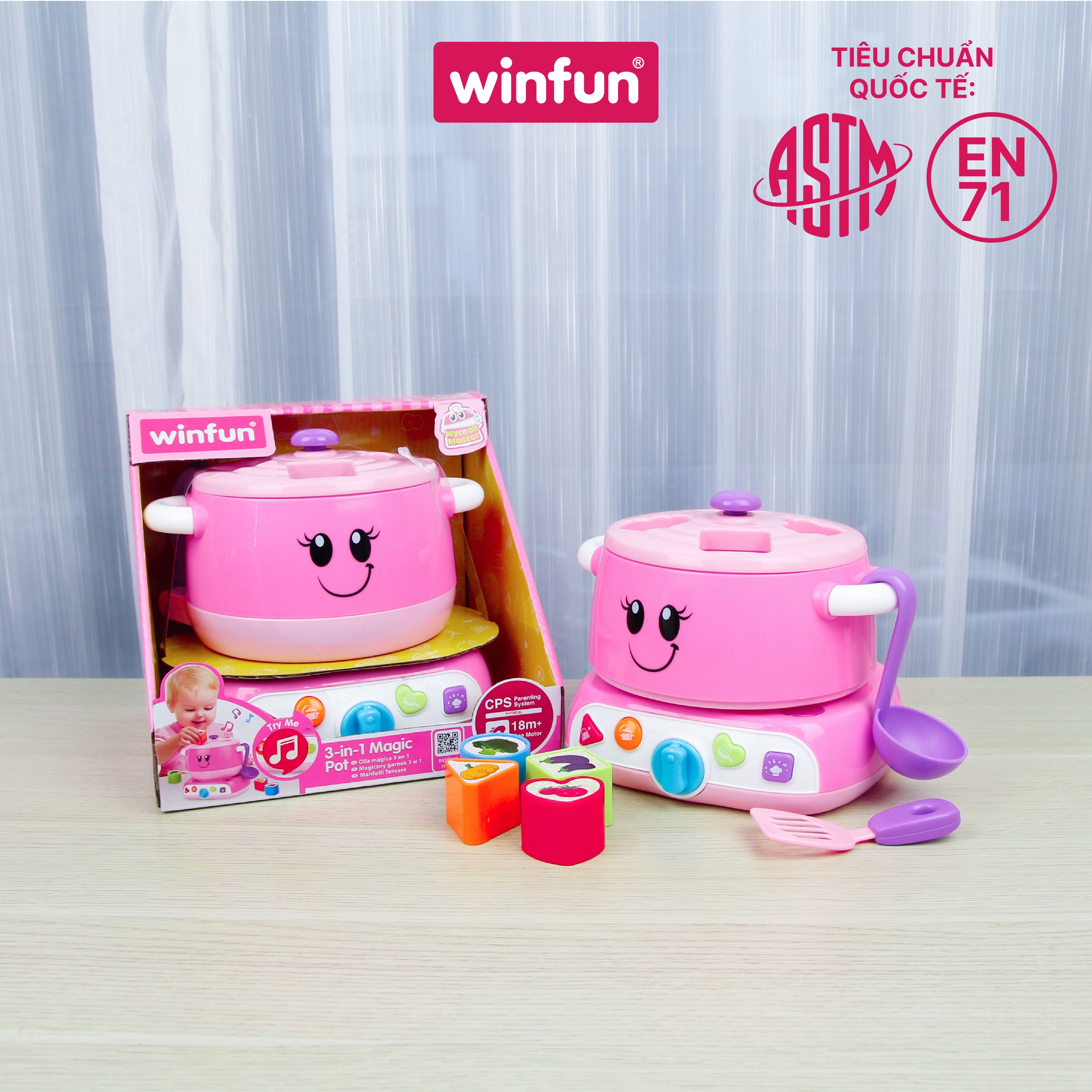 Đồ chơi nấu ăn Winfun 3-in-1 có đèn nhạc 0762