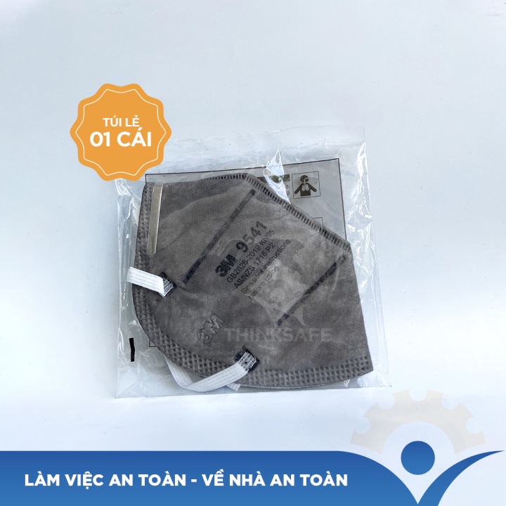 Khẩu trang 3M 9541 lọc bụi, vi khuẩn bảo vệ hô hấp, khả năng lọc bụi tối thiểu 94%